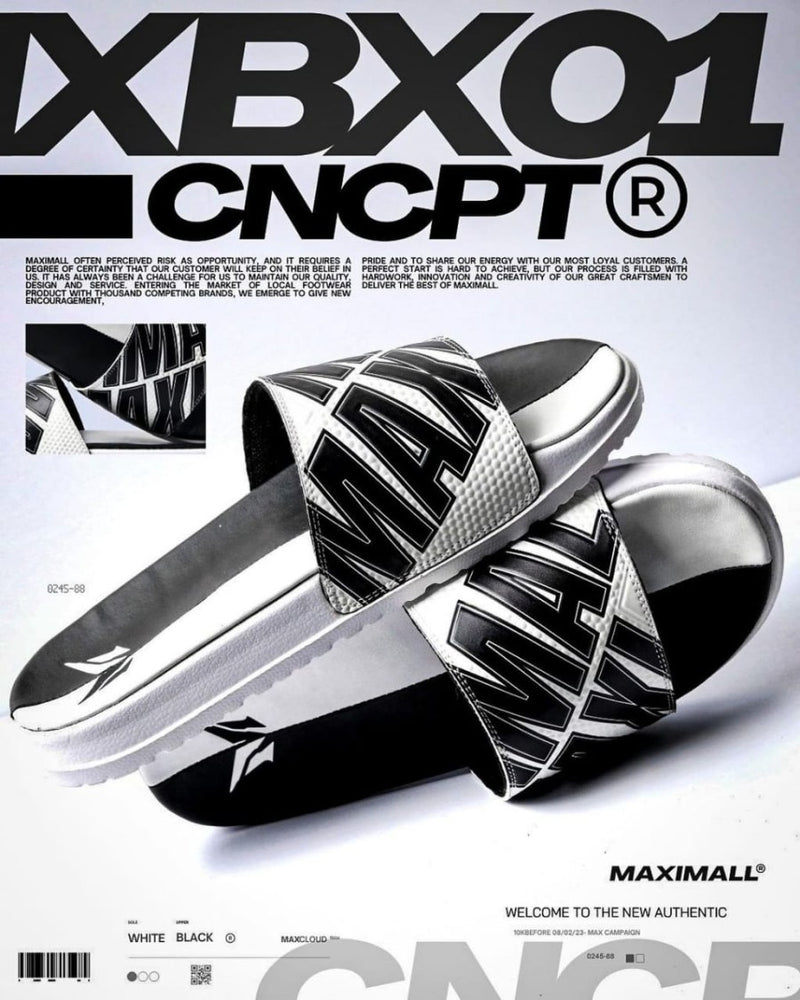 Sandal Slide Maximall BX-01 White Series