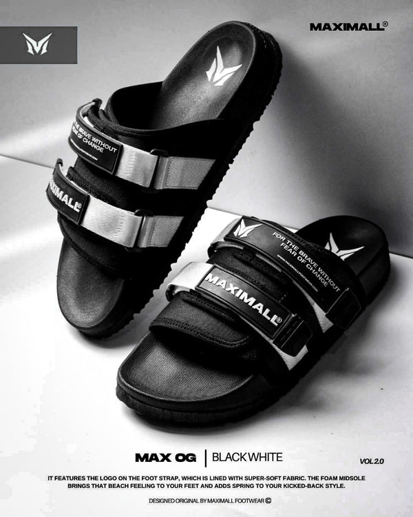 andal Slide Maximall For the brave White / Black Series