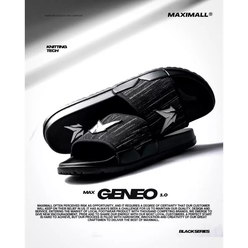 Sandal Slide Maximall Max-Geneo Black Series