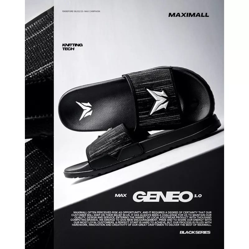 Sandal Slide Maximall Max-Geneo Black Series