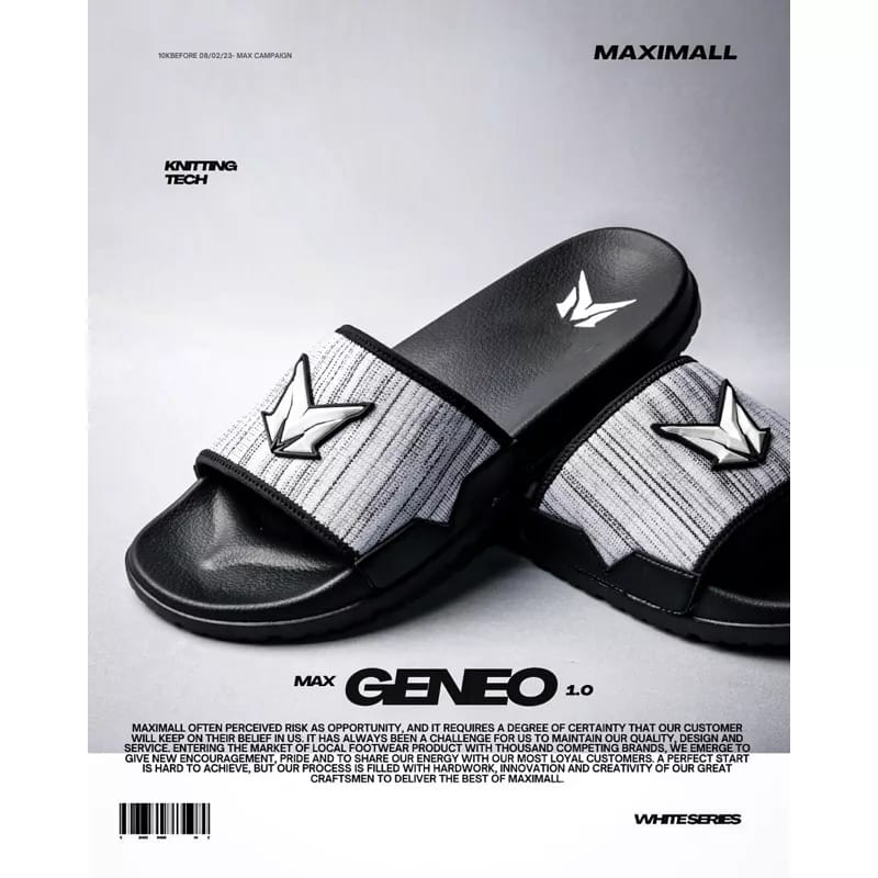 Sandal Slide Maximall Max-Geneo White Series