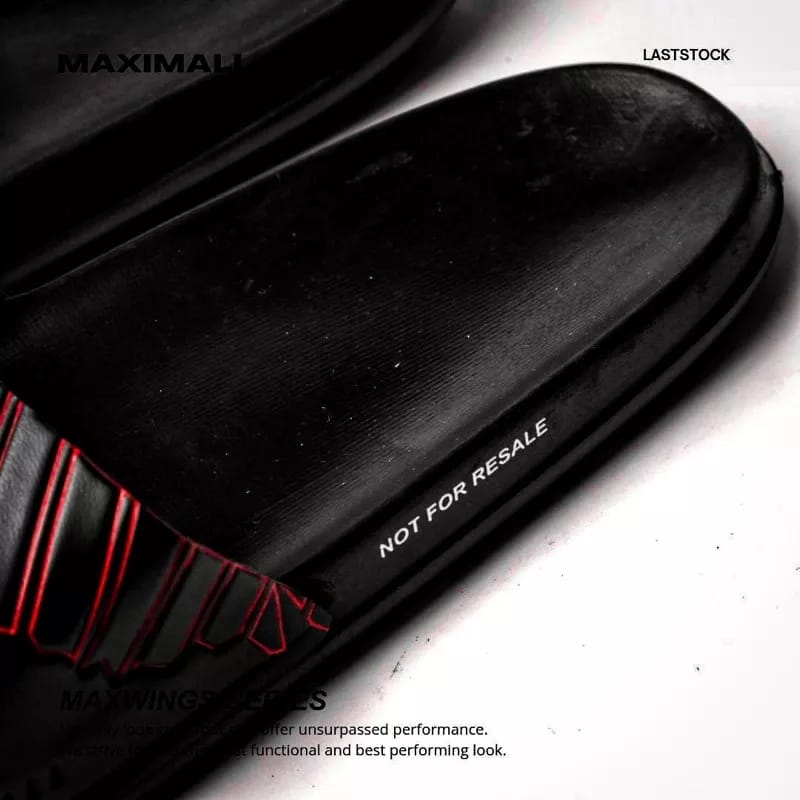 Sandal Slide Maximall Max-Wing Red Outline Series