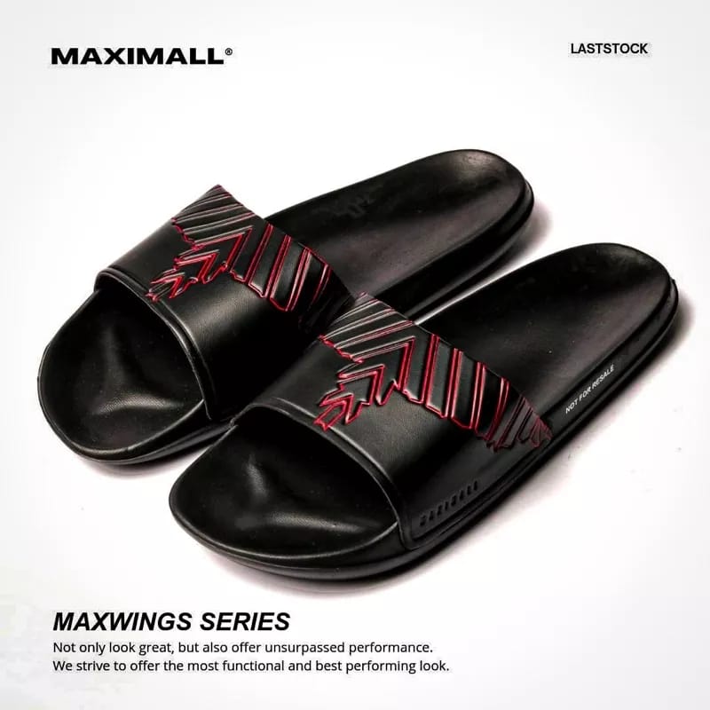 Sandal Slide Maximall Max-Wing Red Outline Series