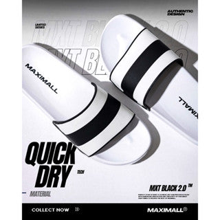 Sandal Slide Maximall TRX White Black Series