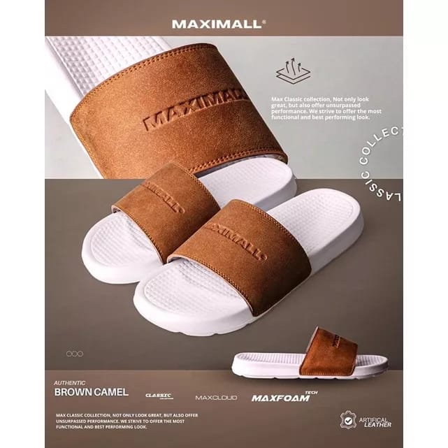 Sandal Slide Maximall Classic Tan Series
