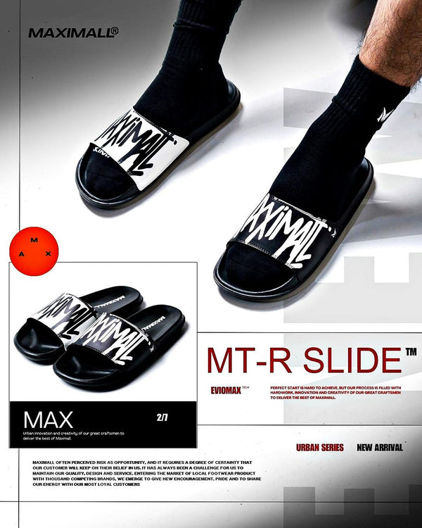 Sandal Slide Maximall MT-R Black / White Series