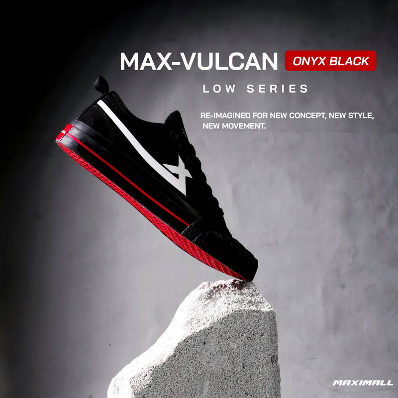 Maximall Max-Vulcan Onyx Black Low Cut Series