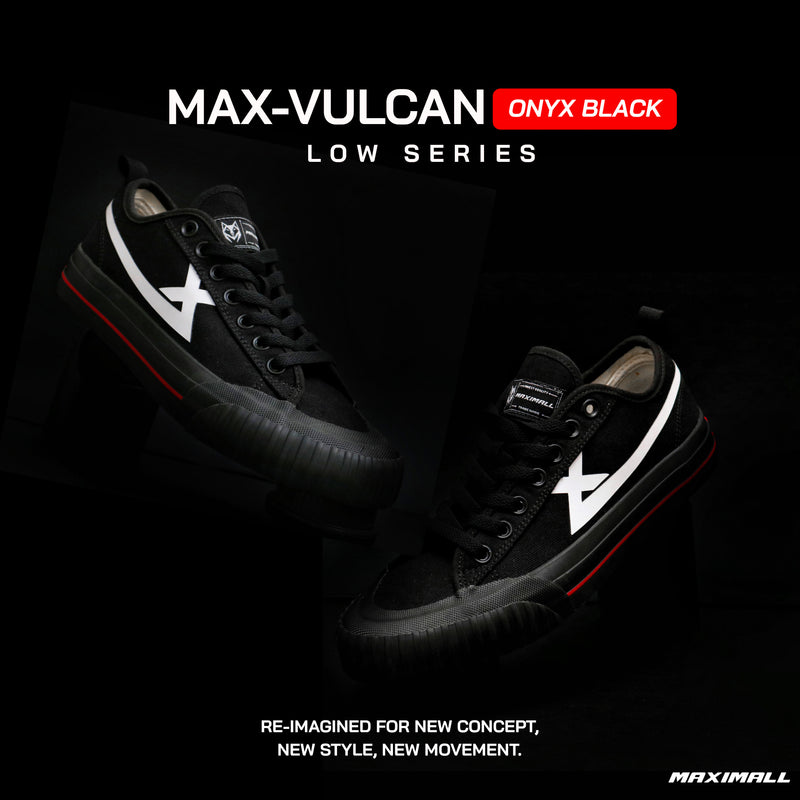 Maximall Max-Vulcan Onyx Black Low Cut Series