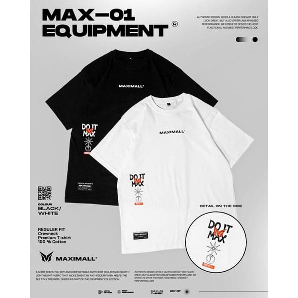 Maximall T-Shirt - Max-01 Black & White
